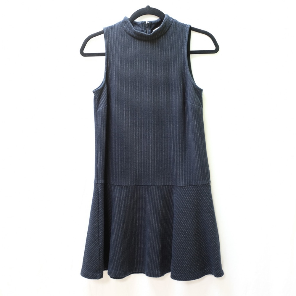 Loft Ann Taylor Blue Swirl Dress Business Casual